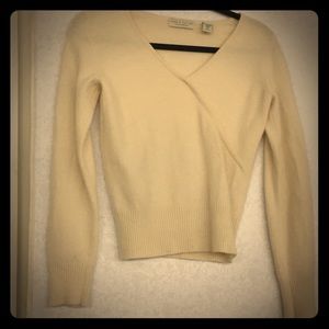 Twoply Cashmere Cream Sweater from Lord&Taylor
